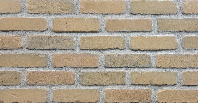 Sandy Buff Thin Brick Veneer: Flat: 13.15 sqft/ box